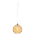 Ideal Lux - Lampadario a sospensione con filo NEMO 1xE27/42W/230V diametro 20 cm beige