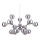 Ideal Lux - Lampadario a sospensione con filo NODI 15xE14/40W/230V