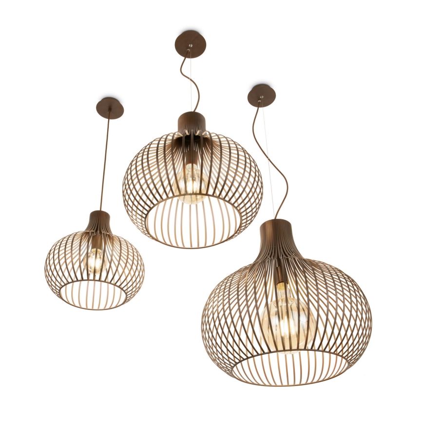 Ideal Lux - Lampadario a sospensione con filo ONION 1xE27/60W/230V diametro 59,5 cm