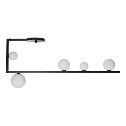 Ideal Lux - Lampadario a sospensione con supporto rigido LED BIRDS 5xG9/3W/230V nero/oro