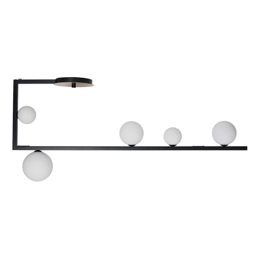 Ideal Lux - Lampadario a sospensione con supporto rigido LED BIRDS 5xG9/3W/230V nero/oro