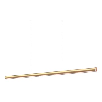 Ideal Lux - Lampadario a sospensione dimmerabile DORICA su cavo, LED/35W/230V, CRI 90, 140 cm, oro