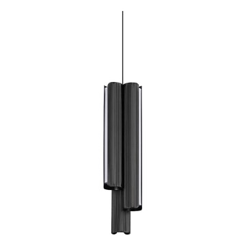 Ideal Lux - Lampadario a sospensione dimmerabile su cavo DORICA 3xLED/9W/230V CRI 90 Ø 9,5 cm nero
