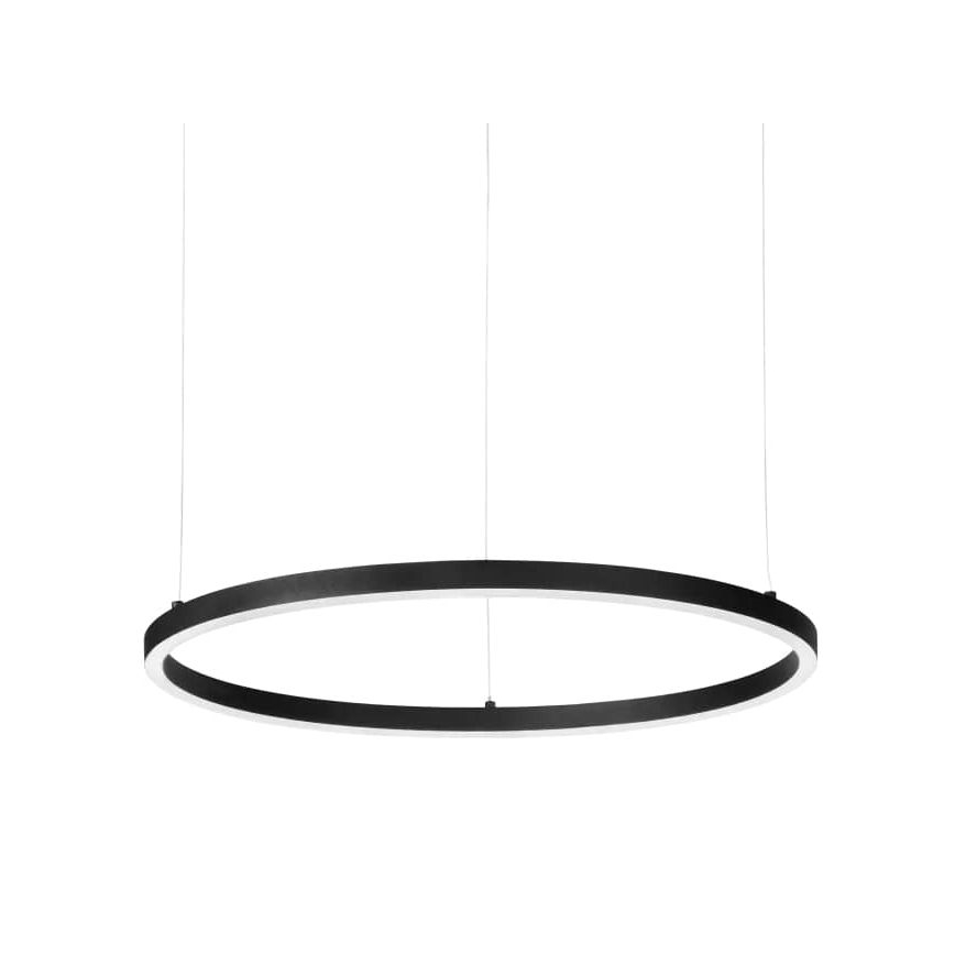 Ideal Lux - Lampadario LED a sospensione con cavo ORACLE SLIM LED/29W/230V 3000K CRI 90 Ø 50 cm nero