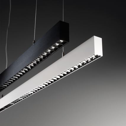 Ideal Lux - Lampadario a sospensione LED su cavo OFFICE LED/30W/230V 4000K CRI 90 nero