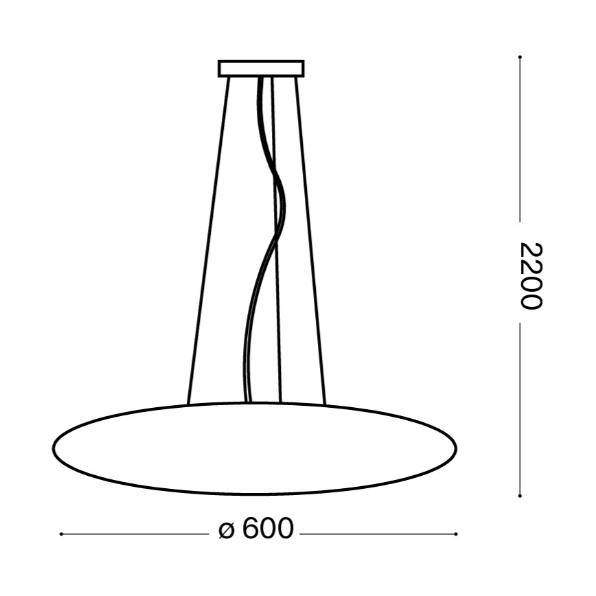 Ideal Lux - Lampadario a sospensione su cavo GLORY 5xE27/60W/230V Ø 60 cm bianco