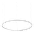 Ideal Lux - Lampadario a sospensione su cavo LED ORACLE SLIM LED/37W/230V 3000K CRI 90 Ø 70 cm bianco