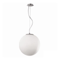Ideal Lux - Lampadario a sospensione su cavo MAPA 1xE27/42W/230V diam. 20 cm bianco