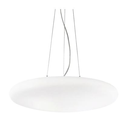 Ideal Lux - Lampadario a sospensione su cavo SMARTIES 5xE27/42W/230V Ø 60 cm bianco