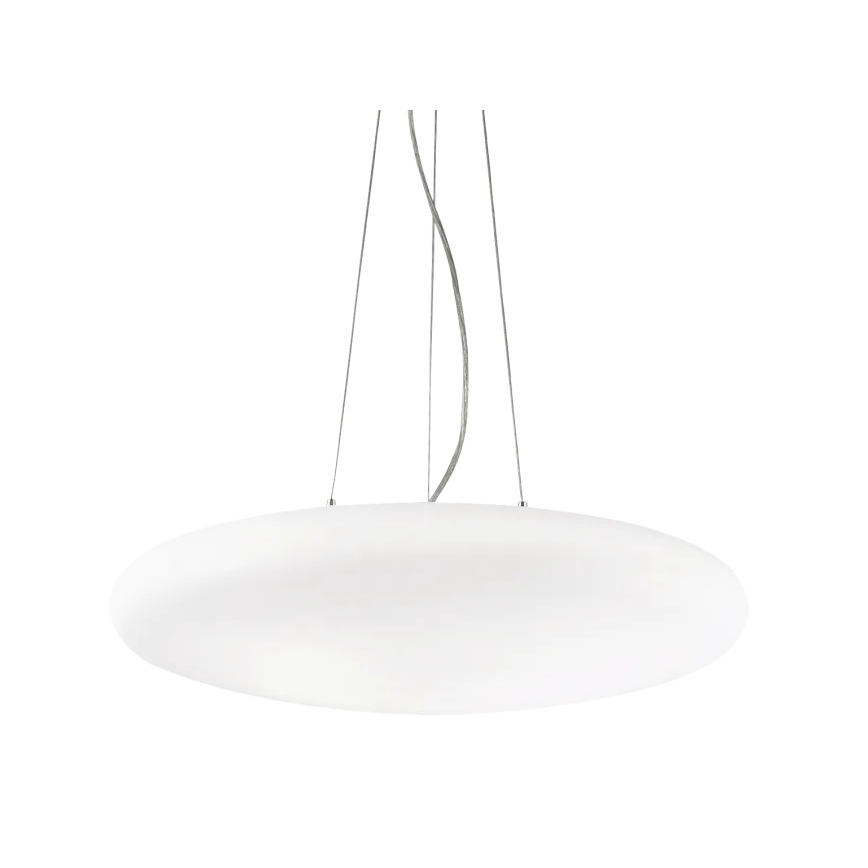 Ideal Lux - Lampadario a sospensione su cavo SMARTIES 5xE27/42W/230V Ø 60 cm bianco