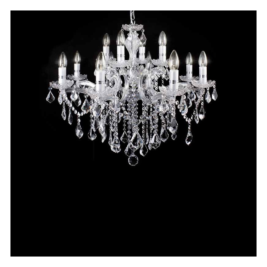 Ideal Lux - Lampadario di cristallo 12xE14/40W/230V