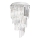 Ideal Lux - Lampadario di cristallo a plafone CARLTON 8xE14/40W/230V diametro 40 cm cromo lucido
