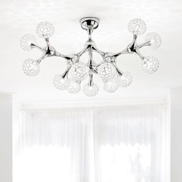 Ideal Lux - Lampadario di cristallo a plafone NODI 15xG9/40W/230V