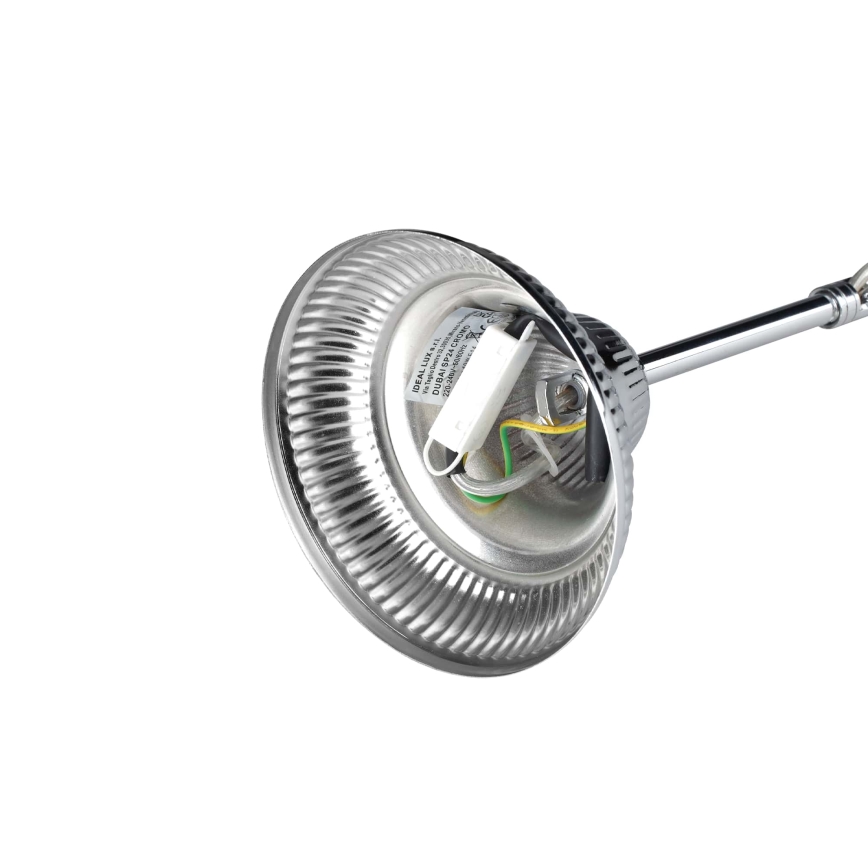 Ideal Lux - Lampadario di cristallo a sospensione con catena DUBAI 24xE14/28W/230V diametro 80 cm cromo lucido