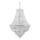Ideal Lux - Lampadario di cristallo a sospensione con catena DUBAI 24xE14/28W/230V diametro 80 cm cromo lucido
