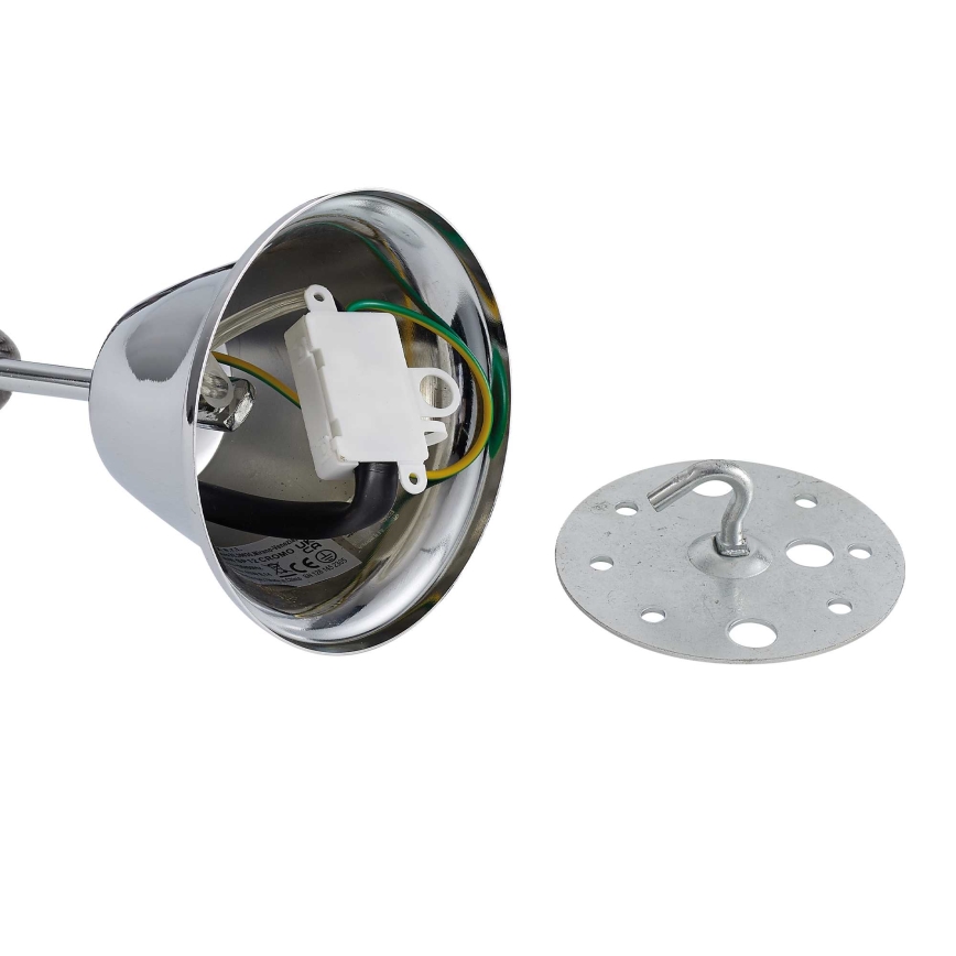 Ideal Lux - Lampadario di cristallo a sospensione con catena FLORIAN 18xE14/40W/230V diametro 86 cm limpido