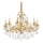 Ideal Lux - Lampadario di cristallo a sospensione con catena GIOCONDA 12xE14/40W/230V diametro 90 cm oro