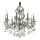 Ideal Lux - Lampadario di cristallo a sospensione con catena GIOCONDA 8xE14/40W/230V diametro 73 cm argento