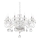 Ideal Lux - Lampadario di cristallo a sospensione con catena NEGRESCO 10xE14/28W/230V diametro 85 cm limpido