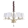 Ideal Lux - Lampadario di cristallo a sospensione con catena PEGASO 5xE14/28W/230V diametro 72 cm oro
