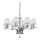 Ideal Lux - Lampadario di cristallo a sospensione con catena PEGASO 8xE14/28W/230V diametro 76 cm cromo lucido