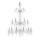 Ideal Lux - Lampadario di cristallo a sospensione con catena REDENTORE 18xE14/40W/230V diametro 102 cm limpido