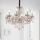 Ideal Lux - Lampadario di cristallo a sospensione con catena ROSE 8xE14/40W/230V diametro 78 cm beige