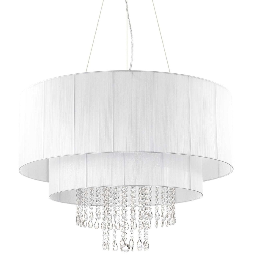 Ideal Lux - Lampadario di cristallo a sospensione OPERA 10xE27/60W/230V diametro 90 cm bianco