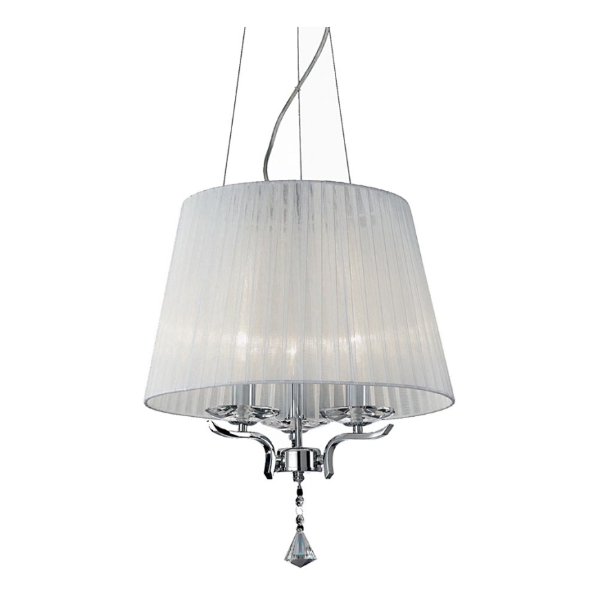 Ideal Lux - Lampadario di cristallo a sospensione PEGASO 3xE14/28W/230V diametro 40 cm cromo lucido