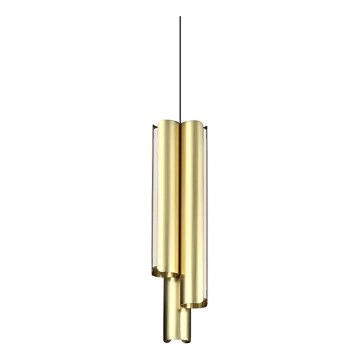Ideal Lux - Lampadario dimmerabile a sospensione su cavo DORICA 3xLED/9W/230V CRI 90 Ø 9,5 cm ottone