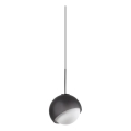 Ideal Lux - Lampadario LED a cavo BLOOM 1xG9/3W/230V diam. 11,5 cm nero