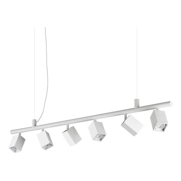 Ideal Lux - Lampadario LED a cavo DYNAMITE 6xGU10/7W/230V CRI 90 bianco