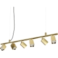 Ideal Lux - Lampadario LED a cavo DYNAMITE 6xGU10/7W/230V CRI 90 ottone