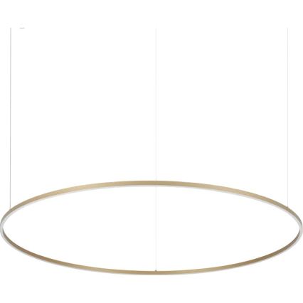 Ideal Lux - Lampadario LED a sospensione su cavi ORACLE SLIM LED/81W/230V 3000K CRI 90 Ø 150 cm oro