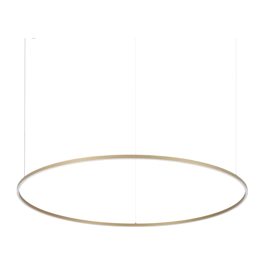 Ideal Lux - Lampadario LED a sospensione su cavi ORACLE SLIM LED/81W/230V 3000K CRI 90 Ø 150 cm oro