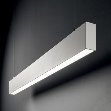 Ideal Lux - Lampadario LED a cavo STEEL LED/29W/230V 4000K CRI 90 120 cm bianco