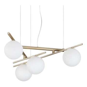 Ideal Lux - Lampadario LED a sospensione con cavo ATLAS 4xG9/3W/230V dorato