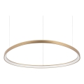 Ideal Lux - Lampadario LED a sospensione con cavo GEMINI LED/78W/230V 2700K Ø 105 cm CRI 90 ottone