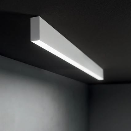 Ideal Lux - Lampadario LED a sospensione con cavo LINUS LED/32W/230V 4000K CRI 90 120 cm bianco