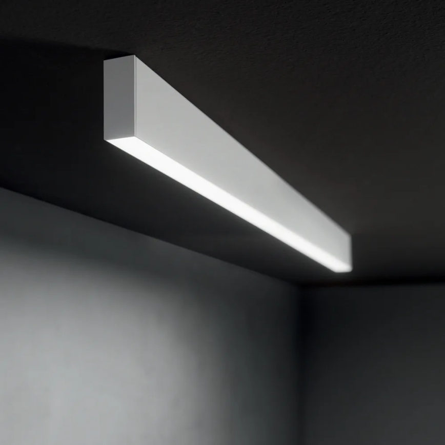 Ideal Lux - Lampadario LED a sospensione con cavo LINUS LED/32W/230V 4000K CRI 90 120 cm bianco