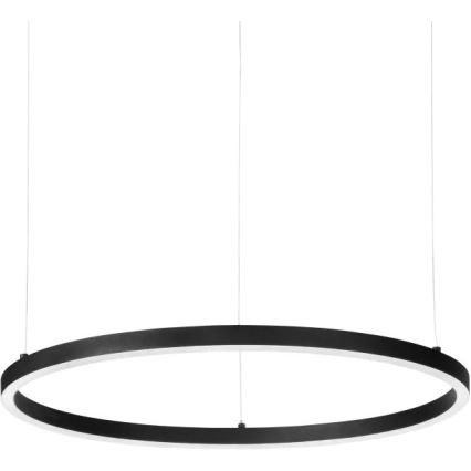 Ideal Lux - Lampadario LED sospeso con cavo ORACLE SLIM LED/29W/230V 2700K CRI 90 Ø 50 cm nero