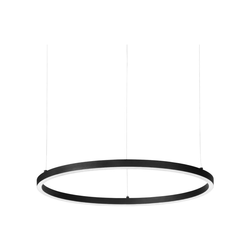 Ideal Lux - Lampadario LED sospeso con cavo ORACLE SLIM LED/29W/230V 2700K CRI 90 Ø 50 cm nero