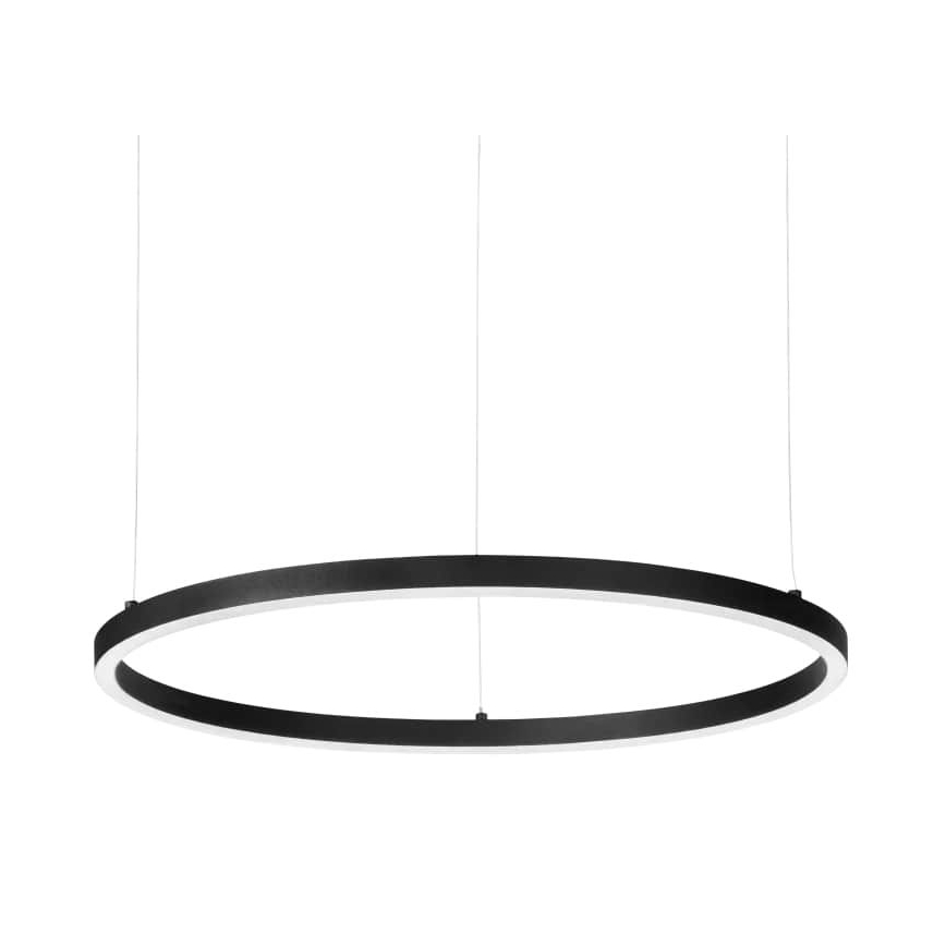 Ideal Lux - Lampadario dimmerabile a sospensione su cavo ORACLE SLIM LED/40W/230V 3000K CRI 90 Ø 70 cm nero