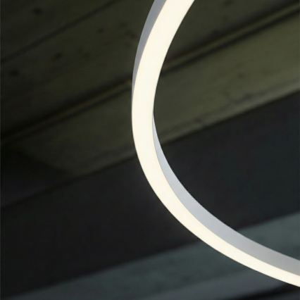 Ideal Lux - Lampada a sospensione dimmerabile con cavo ORACLE SLIM LED/77W/230V 3000K CRI 90 Ø 150 cm bianco