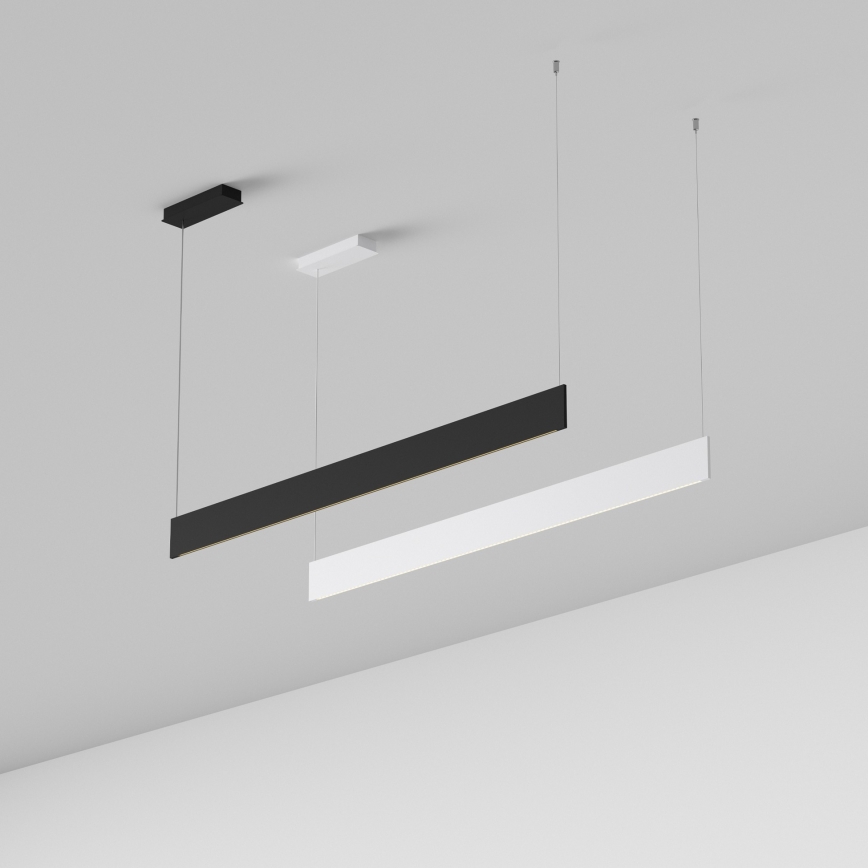 Ideal Lux - Lampadario LED a sospensione con cavo STEEL LED/24W/230V 3000K CRI 90 120 cm bianco