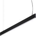 Ideal Lux - Lampadario LED a sospensione con cavo STEEL LED/29W/230V 3000K CRI 90 120 cm nero