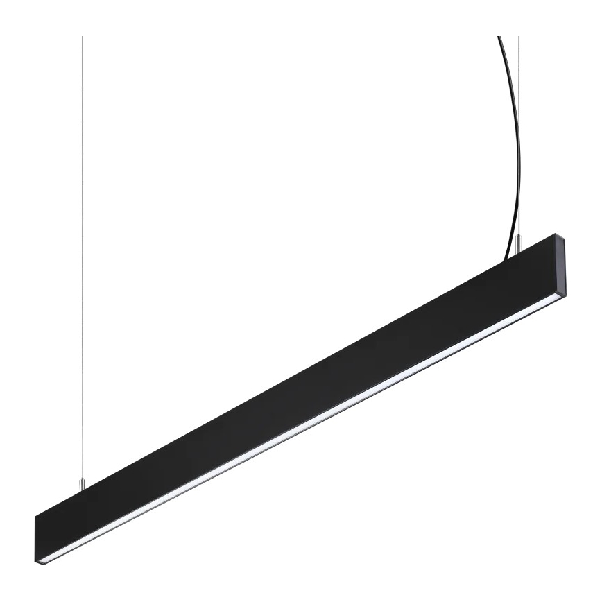 Ideal Lux - Lampadario LED a sospensione con cavo STEEL LED/29W/230V 3000K CRI 90 120 cm nero