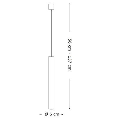 Ideal Lux - Lampadario LED a sospensione con filo 1xGU10/7W/230V CRI 90