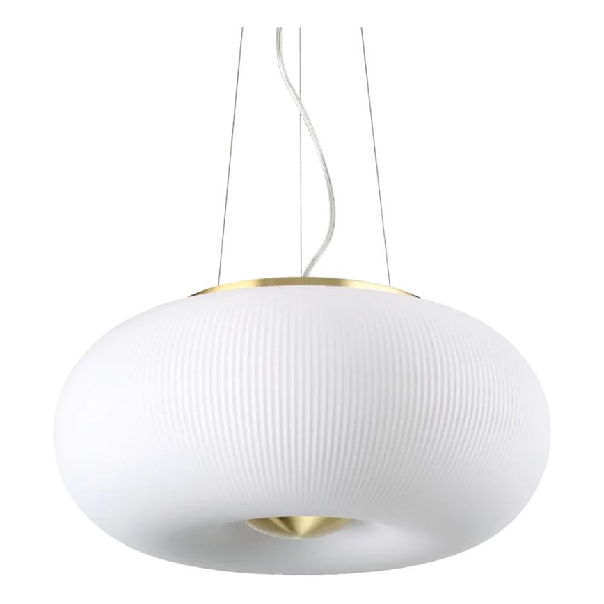 Ideal Lux - Lampadario LED a sospensione con filo ARIZONA 3xGX53/9W/230V diametro 40 cm bianco