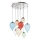 Ideal Lux - Lampadario LED a sospensione con filo CLOWN 8xG9/3W/230V diametro 50 cm colorato